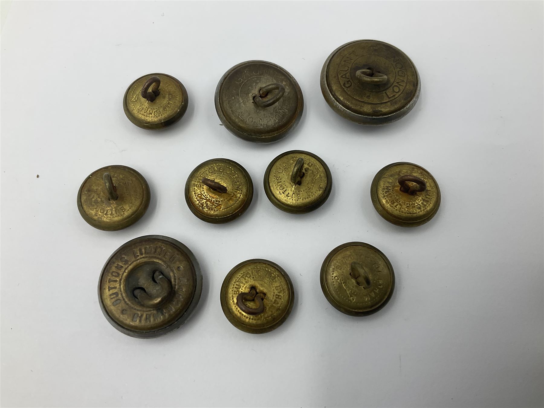 Collection of Royal Navy, Railway, St Helens Brigade and other uniform buttons