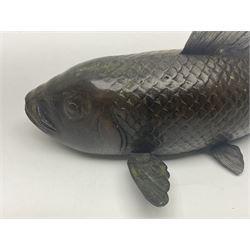 Bronze koi carp, L29cm