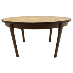 Mid-20th century teak extending dining table 