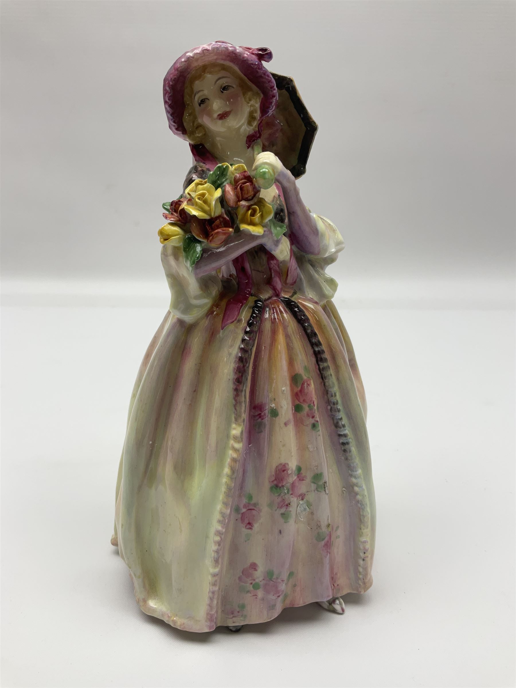 Two Royal Doulton figures comprising June HN1691 and Flower Sellers Children, HN1342