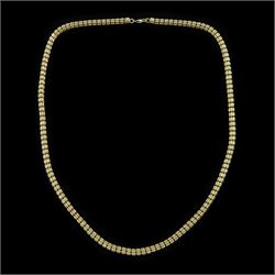 9ct gold fancy link chain necklace, hallmarked 