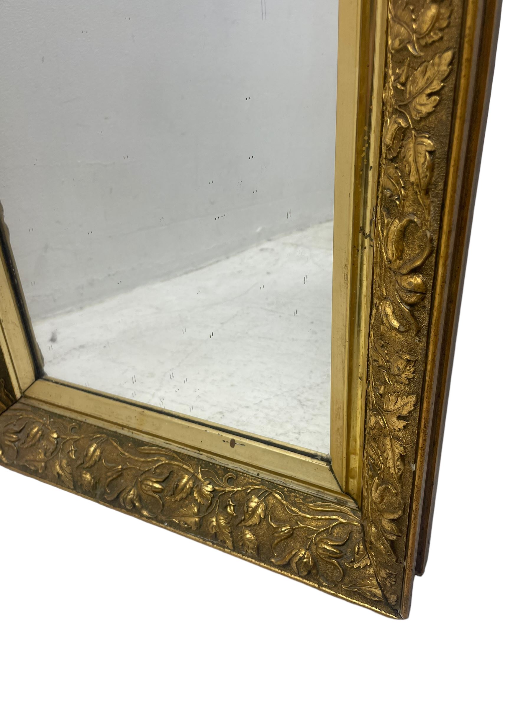 Small gilt framed ornate wall mirror