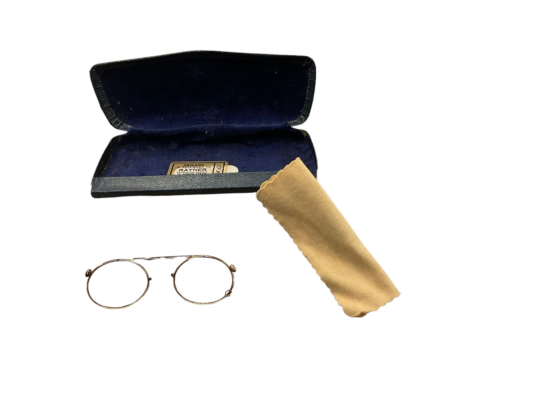 Pair of gold pince-nez