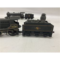 ‘00’ gauge - four hand built locomotives, using various Hornby parts, comprising B12 Class 4-6-0 locomotive no.61570 in BR black; Class 2P 4-4-0 locomotive no.40640 in BR black; Class D15 4-4-0 ‘Claud Hamilton’ locomotive no.62546 in BR black; Class J83 0-6-0T locomotive no.68453; one further hand built tender (5) 