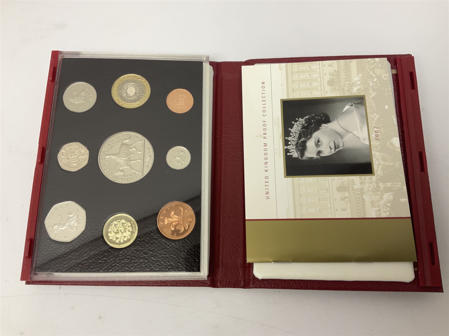 Six The Royal Mint United Kingdom proof coin collections, dated 1995, 1996, 1998, 2002, 2006 and 2007 all cased with certificates