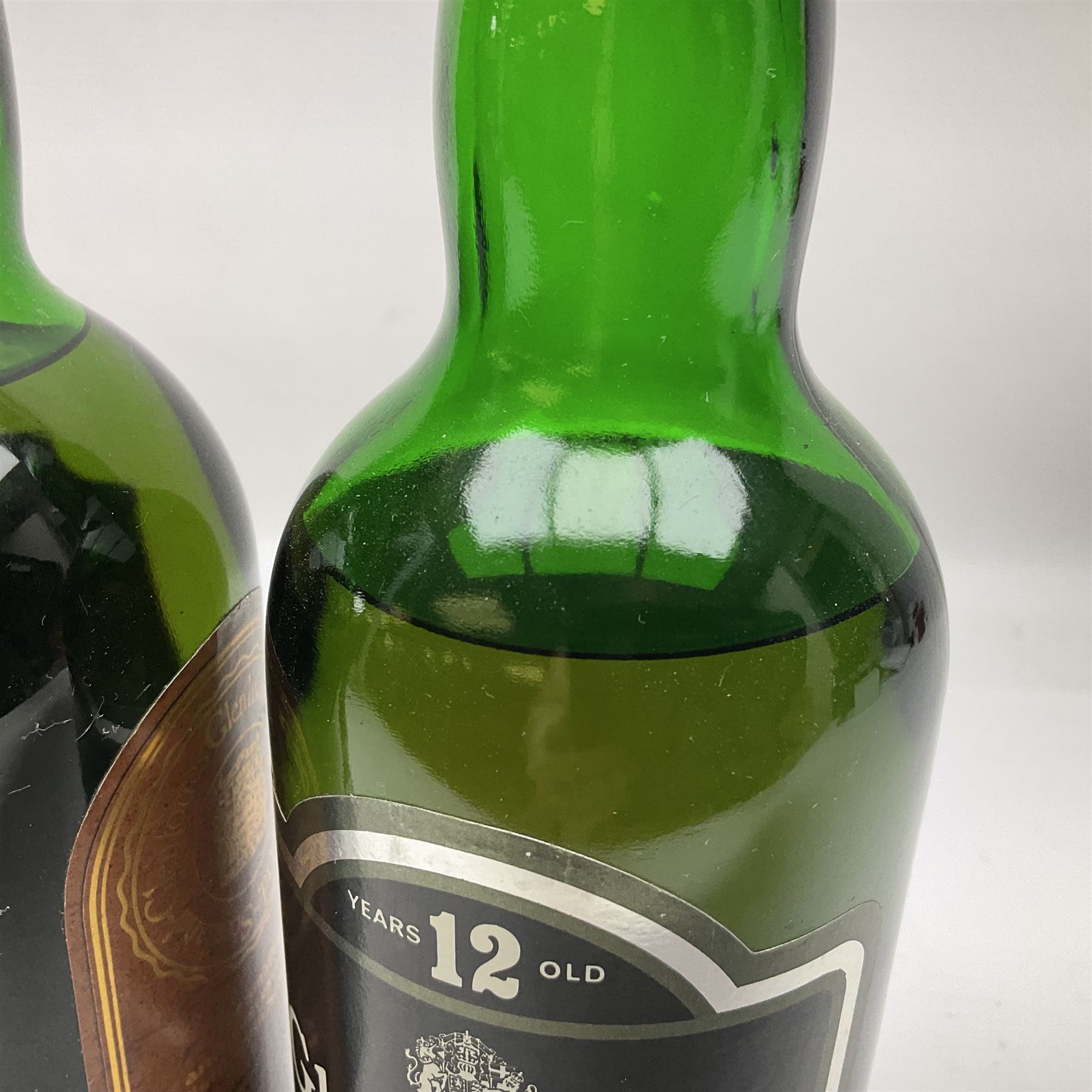 John Haig and Co Ltd of Markinch, 12 year old, Glenleven malt Scotch whisky 75.7cl, 70% proof, two bottles and Glenforres, 12 year old, highland malt Scotch whisky, 75cl 40% vol