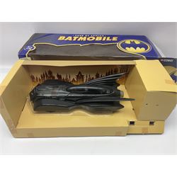 Five Corgi Batmobile die-cast vehicles from the DC Comics collection, to include 1940’s DC Comics BMBV2 1:18 and BMBV1 1:24 scale Batmobiles, all in original boxes 