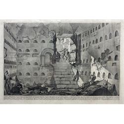 Giovanni Battista Piranesi (Italian 1720-1778): 'Camera Sepolcrale', from Antichità Romane, engraving 45cm x 65cm 