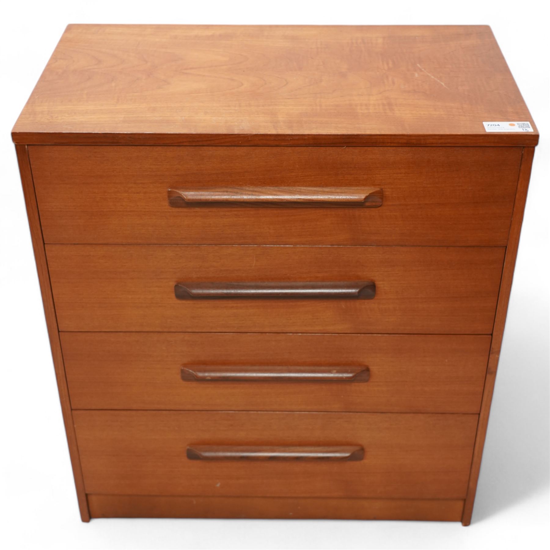 G-Plan - mid-20th century teak chest fitted with four drawers