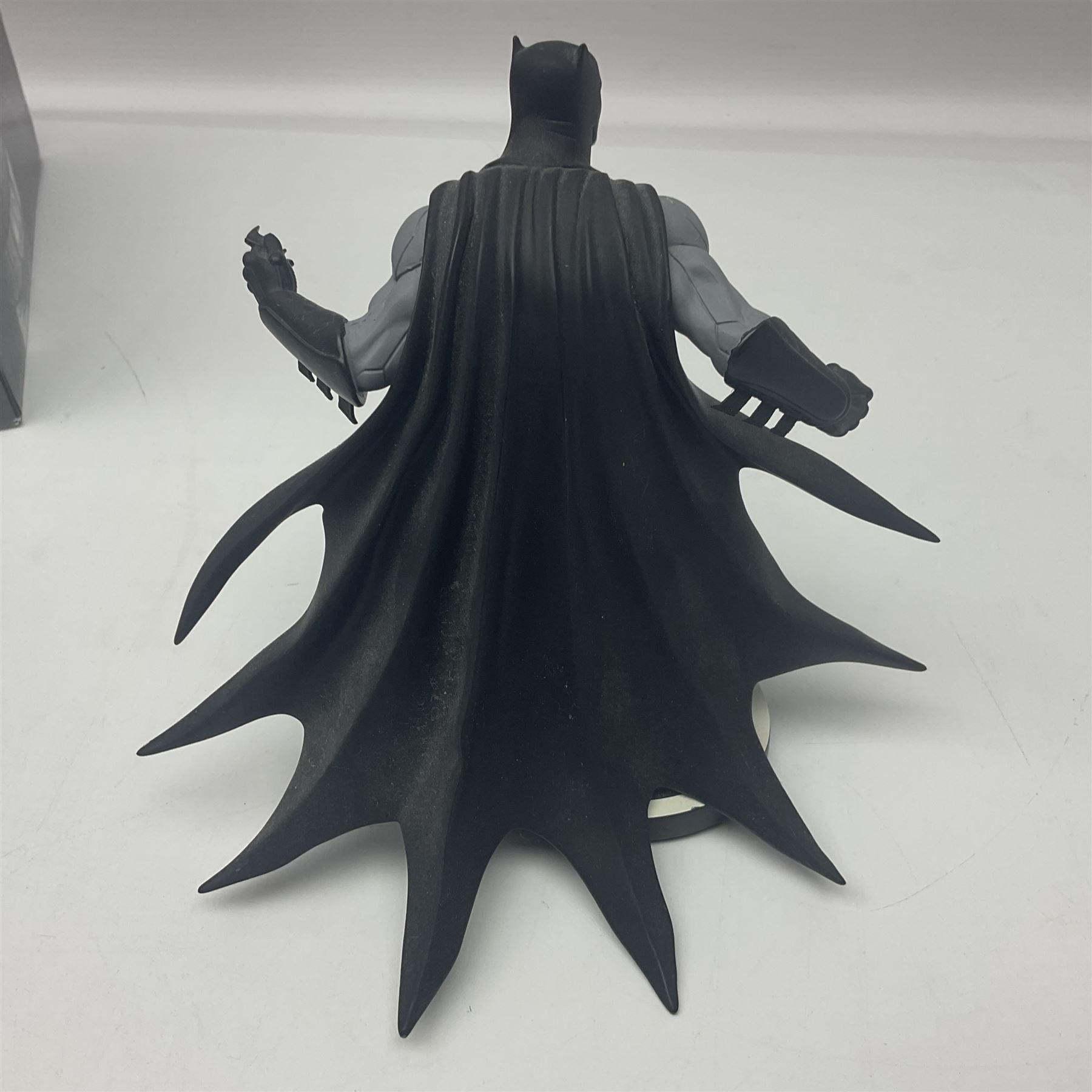 Group of five limited edition DC Direct Black and White Batman hand-painted cold-cast porcelain statues in original boxes, with two similar examples from DC Collectibles 