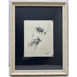 Eugene Zak (Belarus 1884-1926): Profile of a Gentleman, pencil sketch signed with Studio Stamp 22cm x 18cm