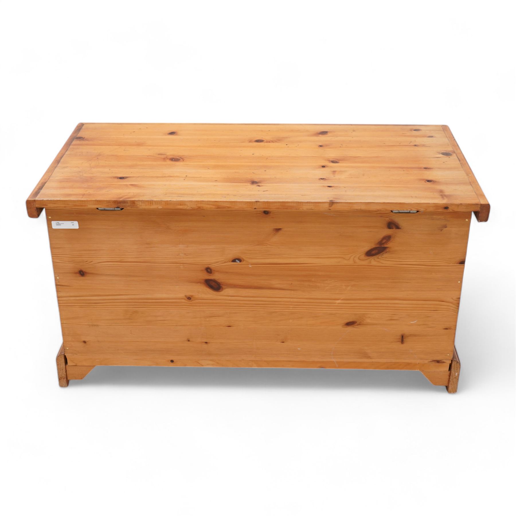 Polished pine toy box