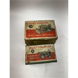 Two Dinky Supertoys models, comprising Blaw Knox Bulldozer no. 561 and Dumper Truck no. 562, both boxed 