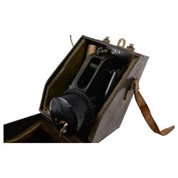 WWII Air Ministry MK IX.A 127.41 bubble sextant, in original fitted case, together with a Kelvin and Hughes Periscopic sextant no. 2134, in wooden case (2)