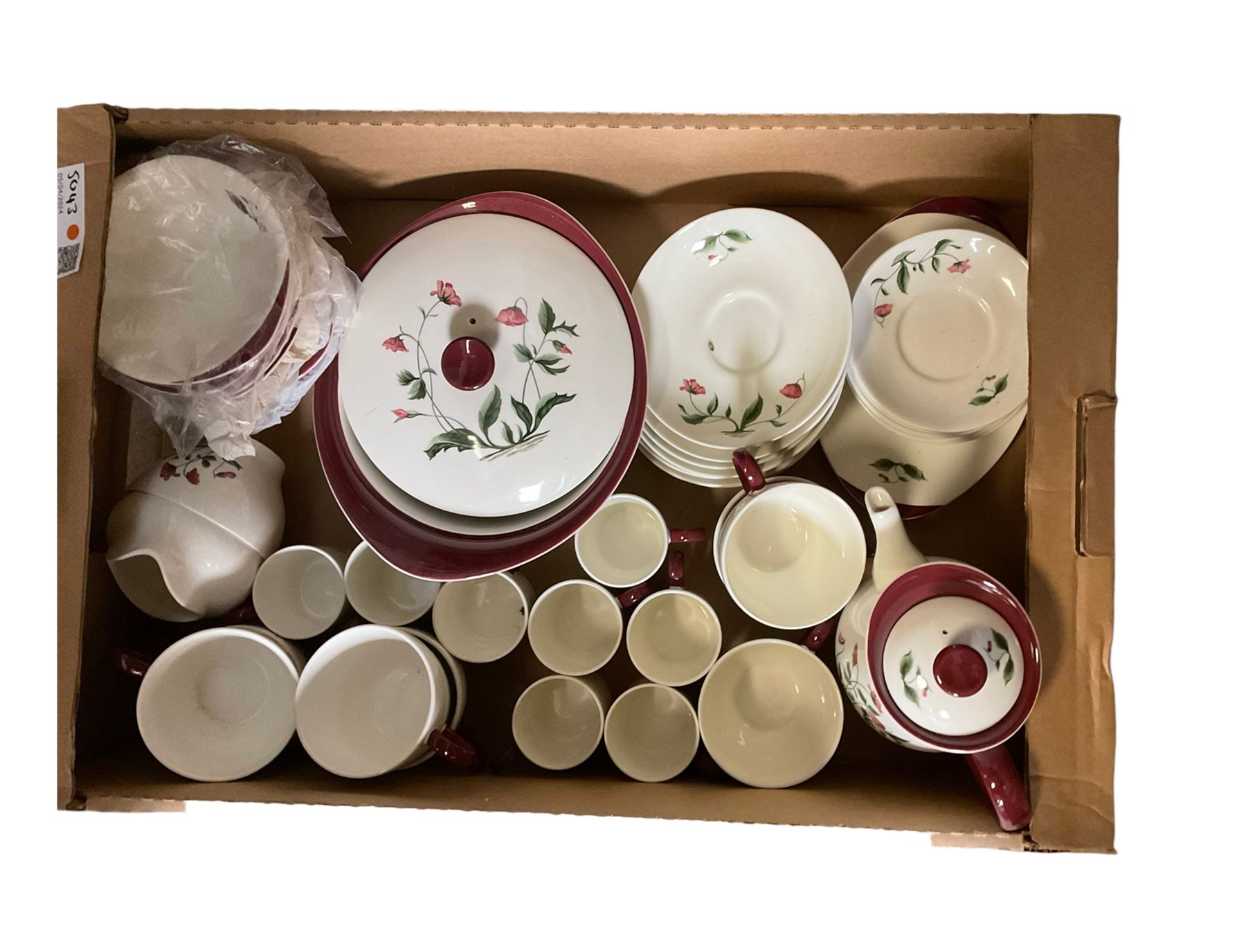 Wedgwood Mayfield pattern tea and dinner, including teapot, dinner plates, cups and saucers coffee cans etc, in three boxes  