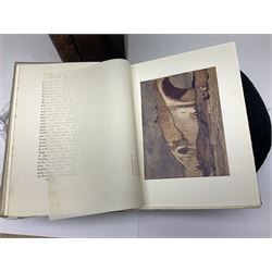 Collection of art reference books, including Works of Eminent Masters, Frank Brangwyn and His Works, Etching and Etchings etc 