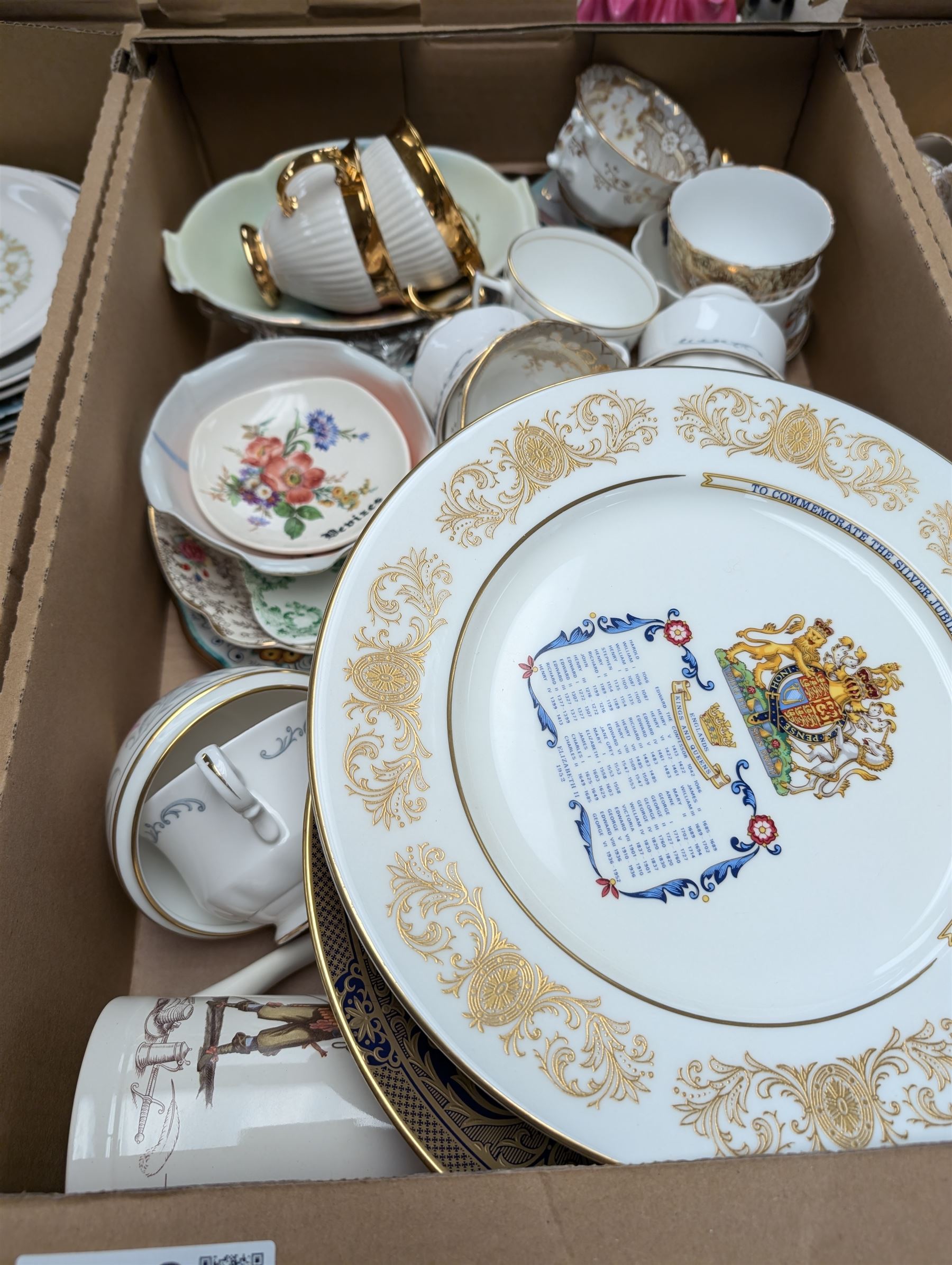 Royal Doulton York Town cup and saucer, Royal Stafford teawares, tang horse and a collection of ceramics and other collectables