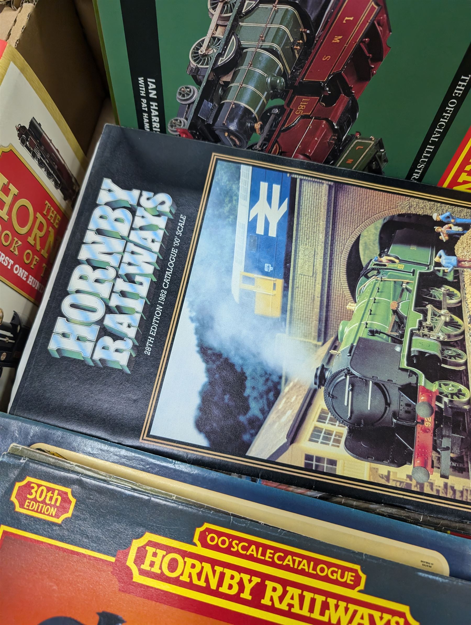 Large collection of Hornby model railway books and catalogues, including The Story of Rovex Volumes 1, 2 and 3 by Pat Hammond, Hornby Dublo Companion book, Hornby Book of Trains first 100 years by Pat Hammond, etc 