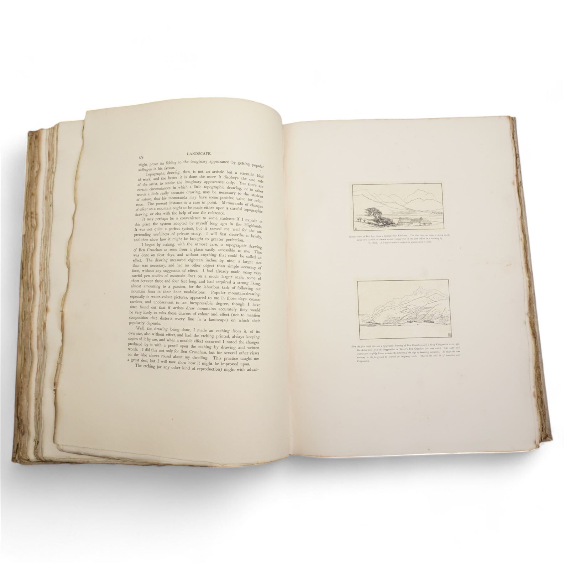 Hamerton, Philip Gilbert - 'Landscape' containing etchings etc, limited edition large paper copy 6/525 published 1885 in vellum and gilt boards, 'The Times Atlas' 1895 and 'Glimpses of India' a grand photographic history history ...published Burrows, Bombay (3)