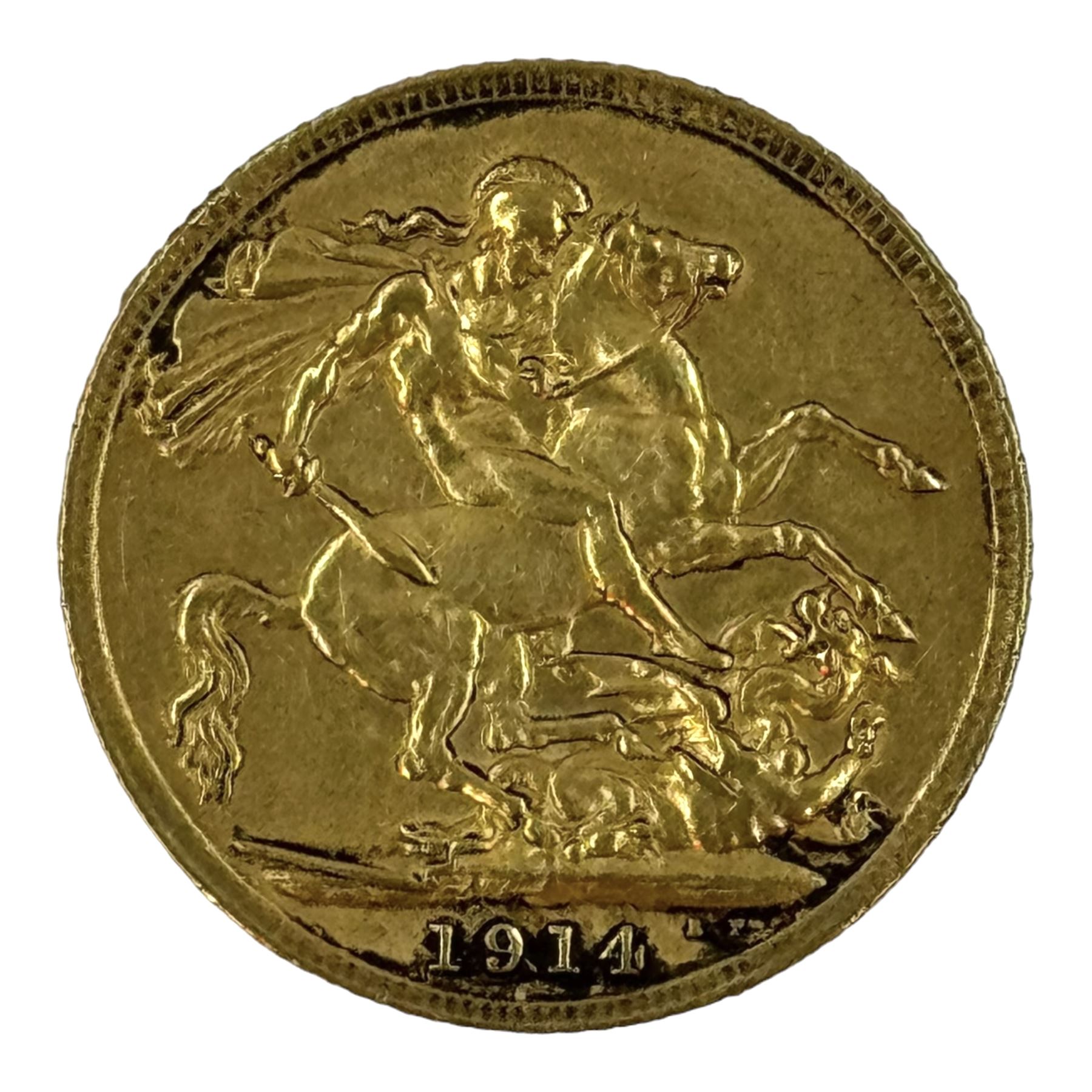 King George V 1914 gold full sovereign coin