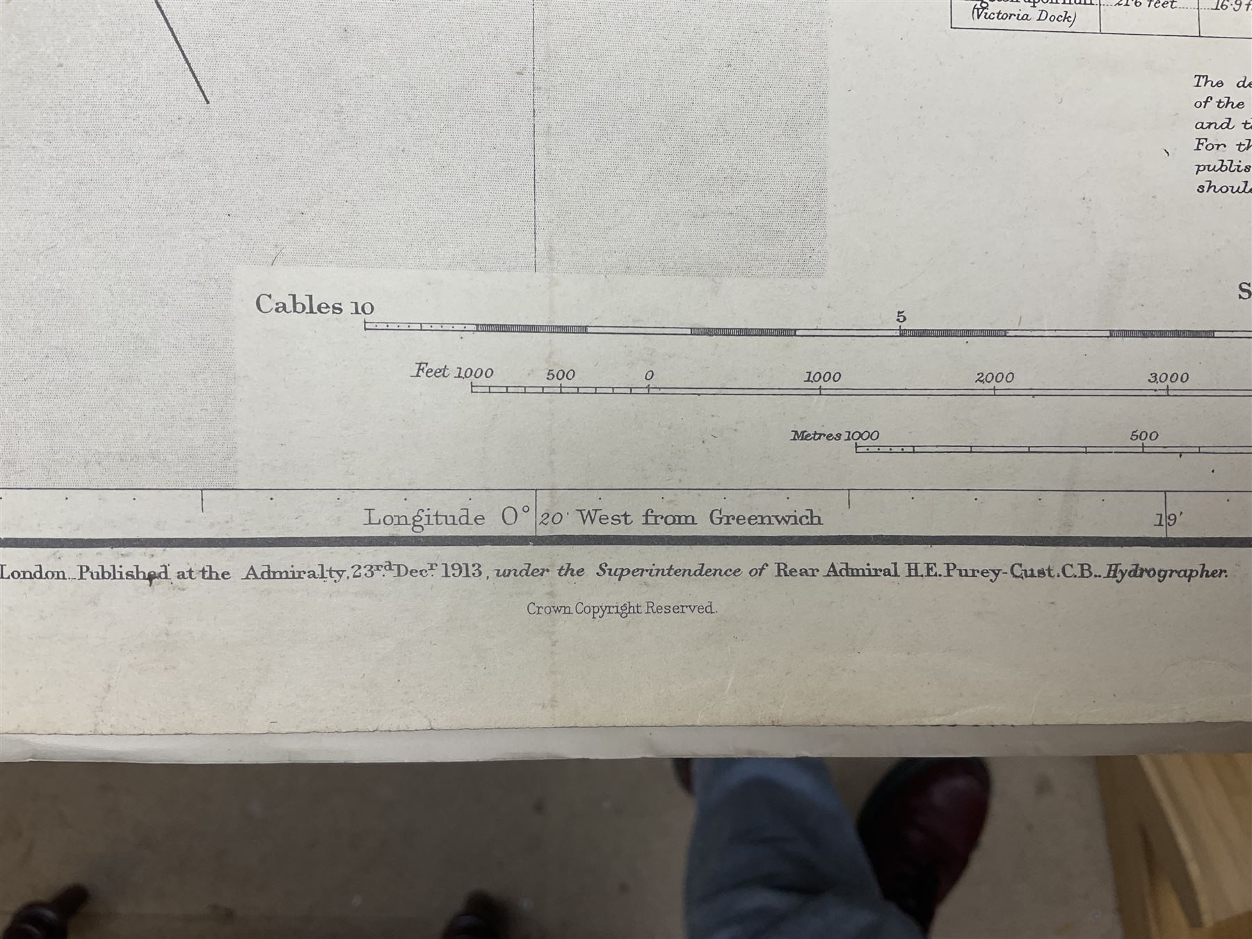 Four shipping charts depicting the River Humber 