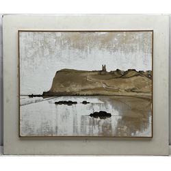 Wilson (20th century): Scarborough North Bay, mixed media with sand indistinctly signed 61cm x 77cm