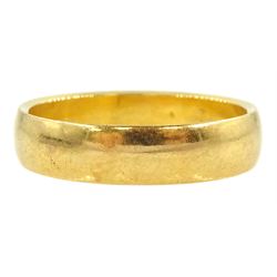 22ct gold wedding band