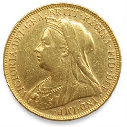 Queen Victoria 1894 gold full sovereign coin