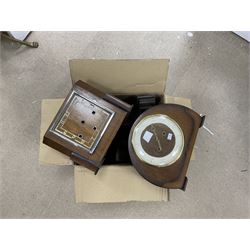 Five Various mantle clocks and cases for spares and parts