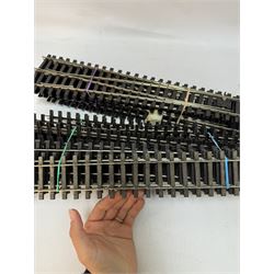 18m O gauge track of various lengths, together with a Gaugemaster Electronic Loco Controller unit and a small quantity of signals