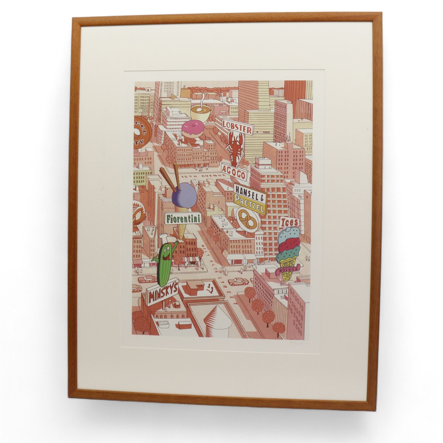 P Box (Contemporary): Cityscape, digital print signed and numbered 2/5 in pencil 59cm x 41cm