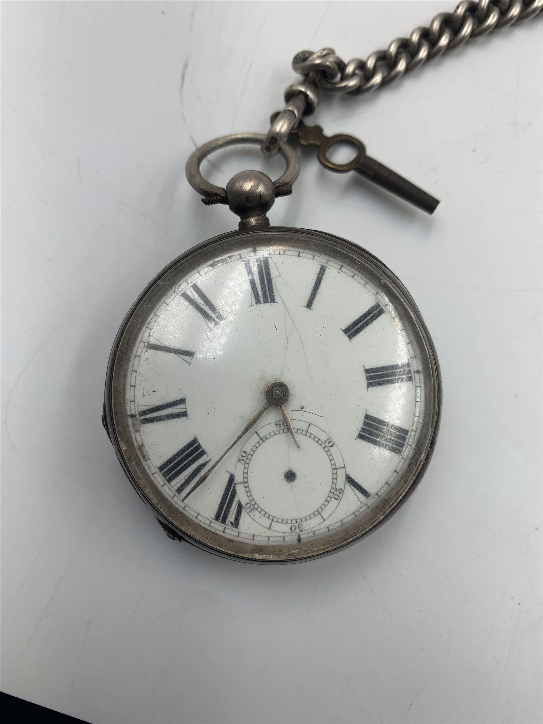 Early 20th century silver open face key wind pocket watch, Improved Patent English lever, case hallmarked Chester 1900, Victorian silver open face key wind pocket watch, Waltham Mass, 1,872112, hallmarked Birmingham 1880 with silver albert chain, gold plated half hunter keyless pocket watch, American Waltham Traveller, together with other pocket watches and fob watches