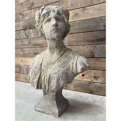 Victorian design cast bust depicting Marie-Anne