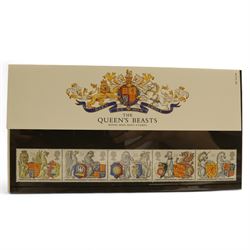 Queen Elizabeth II mint decimal stamps, mostly in presentation packs, face value of usable postage approximately 245 GBP