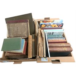 Collection of books, including history books relating to Hartlepool and Cleveland, railway...