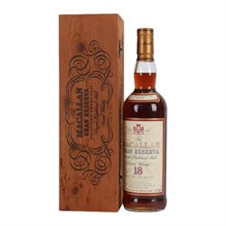 Macallan, 18 year old, Gran Reserva single highland malt whisky, 700ml, 40% vol, in presen...