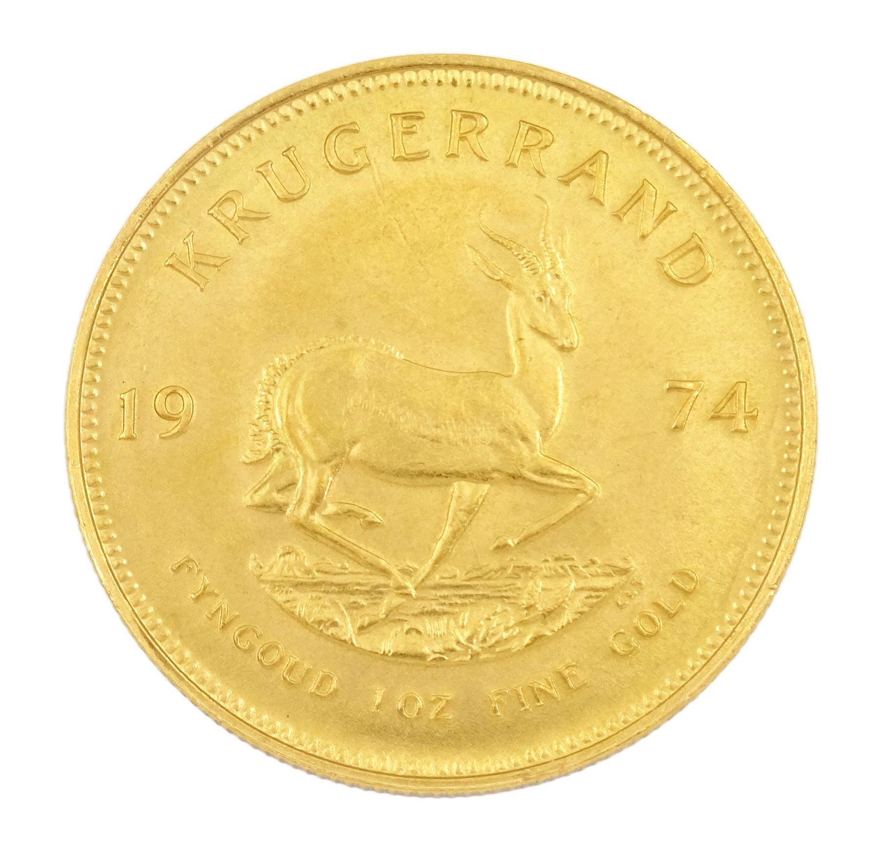 South Africa 1974 1oz fine gold Krugerrand