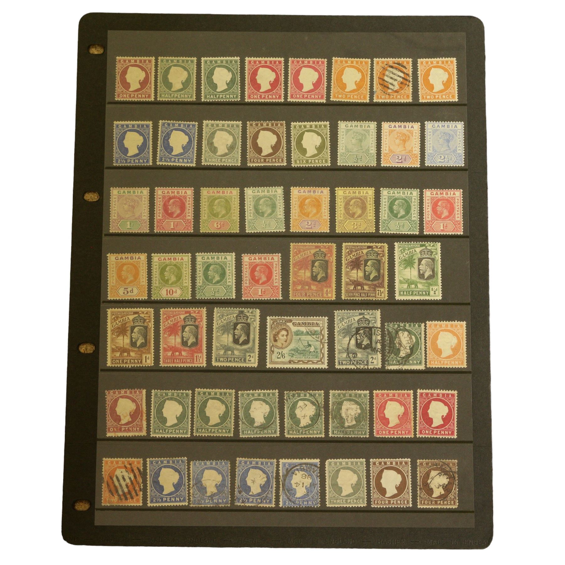 African Commonwealth and Empire - Basutoland, British Bechuanaland with overprints, Bechuanaland Protectorate, Botswana, B.M.A. Eritrea overprints, Egypt, Gambia, East Africa and Uganda Protectorates etc, housed on pages in a ring binder folder