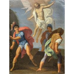 Italian School (19th century): The Transfiguration of Jesus, oil on copper unsigned 21cm x 15cm