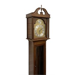 20th century mahogany granddaughter clock