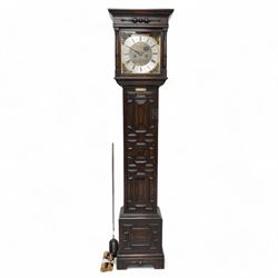 Gillet & Johnson of London- Early 20th century 8-day oak cased domestic regulator c1920,  ...