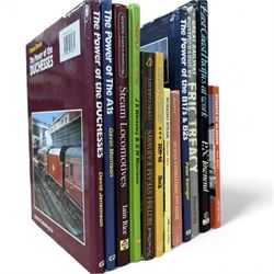 Collection of railway and transport reference books, including fourteen Oxford Publishing Co. Power Series volumes