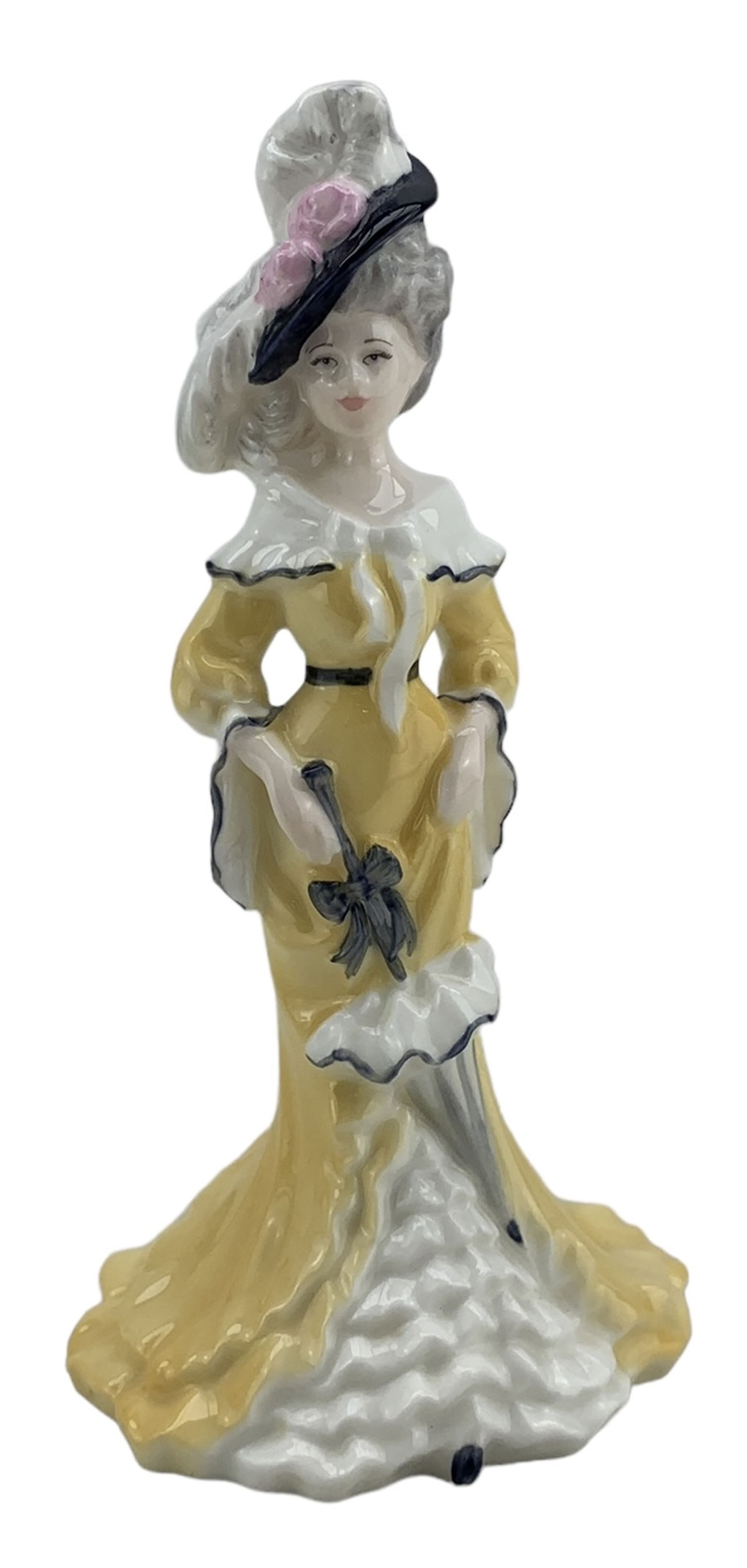 Royal Worcester figure 'The Queen's 80th Birthday 2006', two Royal Doulton Bunnykins figures 'Home Run' and 'Harry The Herald', two three further Royal Doulton figures 'Leading Lady', 'Lorna' and 'Fragrance' and four Coalport figures including Ladies of Fashion 'Christina' and three others (11)