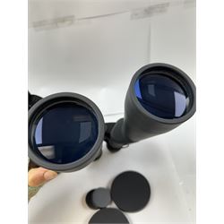 Praktica Super Zoom 20-100x70 binoculars, with lens caps, in soft carry case