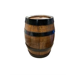 Stowells of Chelsea Spanish cream Sherry barrel, with tap, H36cm