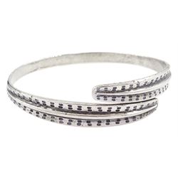 David Andersen silver 'Saga' bangle, stamped