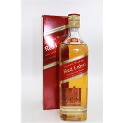 The Famous Grouse, Islay cask finished blended Scotch whisky 70cl 40%, Johnnie Walker, Black Label extra special blended Scotch whisky, 1L 43% and Johnnie Walker Red Label 75cl 40% (3) 