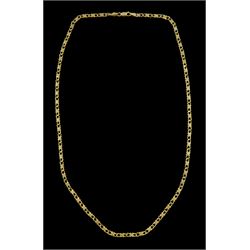 9ct gold fancy infinity link chain necklace, London import mark 1990