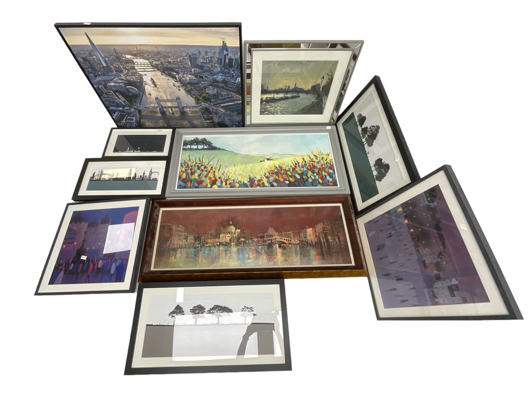 Collection of contemporary prints, including King & McGaw, John Lewis, etc