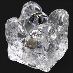 Colibri Webb Corbett crystal table lighter, another Colibri crystal table lighter, Ronson crystal table lighter and eight others 